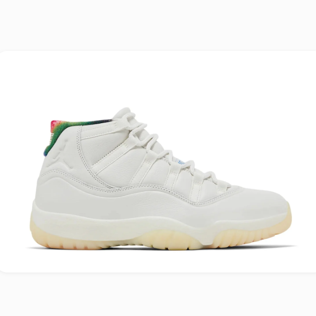 Cream High-Top Sneakers with Colorful Heel Accents & Red Tread